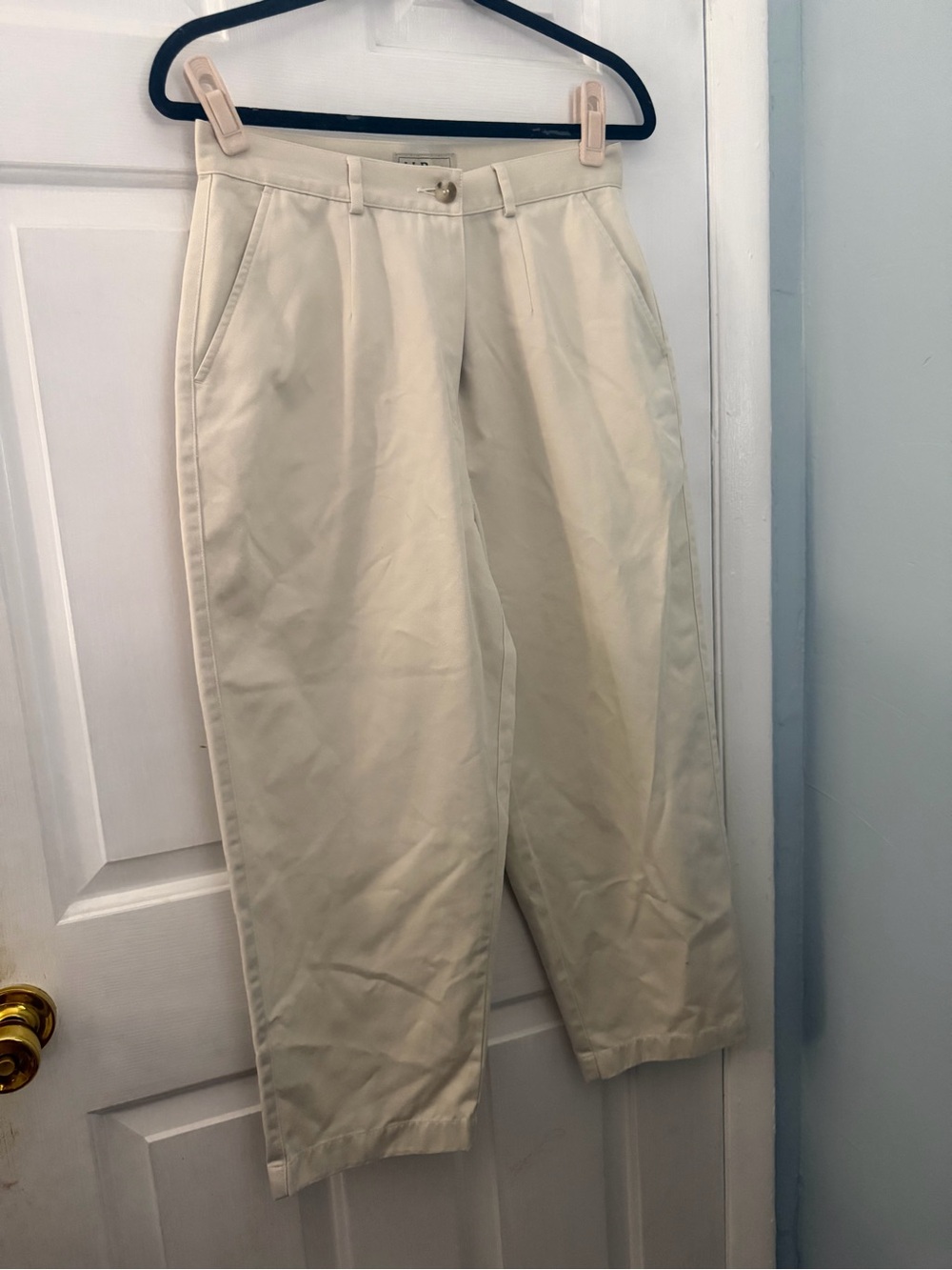 Vintage L.L.Bean Original Fit Khaki Pleated Pants Size 12 Cotton